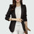 Ladies Blazer 2018 Long Sleeve Blaser Women Suit Jacket Office Lady Female Feminine Blazer Femme Royal Blue / Black Blazer