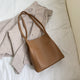 Large Capacity Simply Shoulder Bags For Women 2019 PU Leather Handbags Fashion Designer Bucket Bag Lady Solid Color Hand Bags