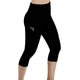 Leggings 3/4 Pants Female Capri Casual Pant Sporting Fitness High Waist Pants Side Pockets Design Sporting Leggings