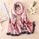 Light Luxury Scarf Women Summer Smooth Wild Models Fashion Shawl Girl Student Soft Lady Kerchief Beach Sunscreen Shawls Madam