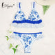 MIYOUJ Ruffle Push Up Bikini 2018 Female Swimwear Women Swimsuit Bathing Suit Women Red Swim Brazil Biquinis Bathers Bikinis Set