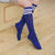 MYORED candy colored stripes cotton sexy womens long socks style party street dancing knee sock