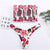 Melphieer Bandeau Bikini Shirred Bikinis Set Brazilian Swimsuit Biquini Swimwear Swimming Bathing Suit For Women Maillot De Bain