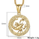 Men's Women's 12 Horoscope Zodiac Sign Gold Pendant Necklace Aries Leo Wholesale Dropshipping 12 Constellations Jewelry GPM24