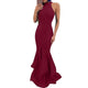 Mermaid Evening Dresses Long Halter Neck Ladies Formal Dress Sexy Sleeveless Nightclub Style robe de soiree Abendkleider 2019