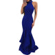 Mermaid Evening Dresses Long Halter Neck Ladies Formal Dress Sexy Sleeveless Nightclub Style robe de soiree Abendkleider 2019