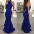 Mermaid Evening Dresses Long Halter Neck Ladies Formal Dress Sexy Sleeveless Nightclub Style robe de soiree Abendkleider 2019