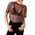 Mesh Perspective Short Sleeve Tops Casual O-neck Loose Wild Tees Street Wear Female Fashion Sexy Club T-shirts Summer Plus Size