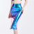 Metallic Color PU Sexy Midi Skirts Women Laser Holographic Side Slit Skirts 2019 Summer Streetwear High Waist Party Club Skirt