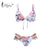 Miyouj Floral Bikini Bandage Bow Swimsuit  Push Up Swimwear Women Print Biquini Feminino 2018 Bathing Suit Monokini Bikini Set