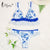 Miyouj Floral Bikini Bandage Bow Swimsuit  Push Up Swimwear Women Print Biquini Feminino 2018 Bathing Suit Monokini Bikini Set