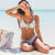 Miyouj Floral Bikini Bandage Bow Swimsuit  Push Up Swimwear Women Print Biquini Feminino 2018 Bathing Suit Monokini Bikini Set