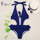 Miyouj Floral Printing One Piece Swimsuit Sex Deep v Swimwear Women Bandage Box Lace-Up Swimsuit Female 2018 Biquini Beach Wear