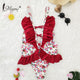 Miyouj Floral Printing One Piece Swimsuit Sex Deep v Swimwear Women Bandage Box Lace-Up Swimsuit Female 2018 Biquini Beach Wear