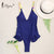 Miyouj Floral Printing One Piece Swimsuit Sex Deep v Swimwear Women Bandage Box Lace-Up Swimsuit Female 2018 Biquini Beach Wear