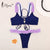 Miyouj Flower Bikini 2019 Ruffle Swimsuit Cross String Swimwear Hollow Out Bathing Suit Solid Bikini Set Lace Biquini Feminino