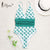 Miyouj One Piece Swimsuit Stripe Sexy Deep V-neck Hollow out Swimwear Women Backless Bandage Print Bathing Suit 2018 Monokini
