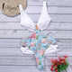 Miyouj One Piece Swimsuit Stripe Sexy Deep V-neck Hollow out Swimwear Women Backless Bandage Print Bathing Suit 2018 Monokini