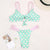 Miyouj Push Up Bikinis Female 2019 New Biquini Floral Swimwear Women Bathing Suit Dot Swimsuit Women'S Beach Bandeau Bikini Set