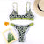 Miyouj Ruffle Bikini Off Shoulder Floral Swimsuit Bandage Bow Swimwear Push Up Biquini Feminino Bathing Suit Women Bikini Set