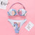 Miyouj Ruffle Bikini Off Shoulder Floral Swimsuit Bandage Bow Swimwear Push Up Biquini Feminino Bathing Suit Women Bikini Set