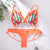 Miyouj Ruffle Bikini Off Shoulder Floral Swimsuit Bandage Bow Swimwear Push Up Biquini Feminino Bathing Suit Women Bikini Set