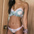 Miyouj Ruffle Bikini Off Shoulder Floral Swimsuit Bandage Bow Swimwear Push Up Biquini Feminino Bathing Suit Women Bikini Set