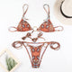Miyouj Sexy Bow Bandeau Bikini 2019 Print Leopard Swimsuit Bandage Bathing Suit Women Swimwear Biquini High Cut Bikini Set Thong