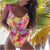 Miyouj Sexy Hollow Out Ruffle One Piece Swimsuit Bow Bandage Swimwear Women Floral Biquinis Feminino 2019 Bikini Thong Beach