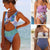 Miyouj Sexy Hollow Out Ruffle One Piece Swimsuit Bow Bandage Swimwear Women Floral Biquinis Feminino 2019 Bikini Thong Beach