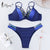 Miyouj Sexy Leopard Bikini Push Up Deep V Swimsuit Female Hollow Out Bathing Suit Women Snake Skin Print Biquini Halter Bikinis