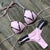 Miyouj Sexy Leopard Bikini Push Up Deep V Swimsuit Female Hollow Out Bathing Suit Women Snake Skin Print Biquini Halter Bikinis