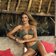 Miyouj Sexy Leopard Bikini Push Up Deep V Swimsuit Female Hollow Out Bathing Suit Women Snake Skin Print Biquini Halter Bikinis