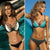Miyouj Sexy Leopard Bikini Push Up Deep V Swimsuit Female Hollow Out Bathing Suit Women Snake Skin Print Biquini Halter Bikinis