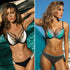 Miyouj Sexy Leopard Bikini Push Up Deep V Swimsuit Female Hollow Out Bathing Suit Women Snake Skin Print Biquini Halter Bikinis