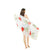NEW Bandana For Women Spring And Autumn Rose Printed Scarves Sunscreen Boho Beach Shawl Ladies Chiffon Long Elegant Wrap Scarf