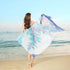 NEW Bandana For Women Summer Printed Scarves Korean Style Sunscreen Boho Beach Shawl Ladies Casual Long Elegant Wrap Scarf Girls