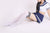 NIKOANA Mini Women Girls Fashion Spring Summer Opaque Over Knee Thigh High Elastic Sexy Stockings Black/White Colors Pantyhose
