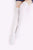 NIKOANA Mini Women Girls Fashion Spring Summer Opaque Over Knee Thigh High Elastic Sexy Stockings Black/White Colors Pantyhose