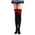 NIKOANA Mini Women Girls Fashion Spring Summer Opaque Over Knee Thigh High Elastic Sexy Stockings Black/White Colors Pantyhose