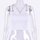 Neon Green Low Cut Camis Fashion Thick Link Chain Crop Tops 2019 Summer Top Rave Festival Clothing Sexy Party Camisole Clubwear