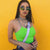 Neon Green Low Cut Camis Fashion Thick Link Chain Crop Tops 2019 Summer Top Rave Festival Clothing Sexy Party Camisole Clubwear
