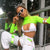 Neon Green Rose Red T Shirts Women Turtleneck Long Sleeve Patchwork Crop Top 2019 Summer Streetwear Fashion Young Lady tshirt