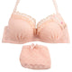 New 3/4 Cup Women Lingerie Ruffle Push-Up Bra Lace Underwear Underwired Bra Sets+Panties