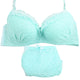 New 3/4 Cup Women Lingerie Ruffle Push-Up Bra Lace Underwear Underwired Bra Sets+Panties
