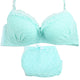 New 3/4 Cup Women Lingerie Ruffle Push-Up Bra Lace Underwear Underwired Bra Sets+Panties