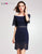 New Arrival Cocktail Dresses Ever Pretty AS05922 Women's Cheap A-line Lace Short Sleeve Cut-out Plus Size Modest Party Dresses