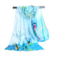 New Arrival Women Scarf Chiffon Magpie Printing Female Temperament Literary Shawl Lady Wrap Scarf Soft Beach Sunscreen Kerchief