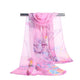New Arrival Women Scarf Chiffon Magpie Printing Female Temperament Literary Shawl Lady Wrap Scarf Soft Beach Sunscreen Kerchief