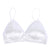 New Bra White Silk Bralette Comfortable Wireless Women Bra Triangle Lace Bralette Brassiere Sexy Ladies Bras Women Crop Top